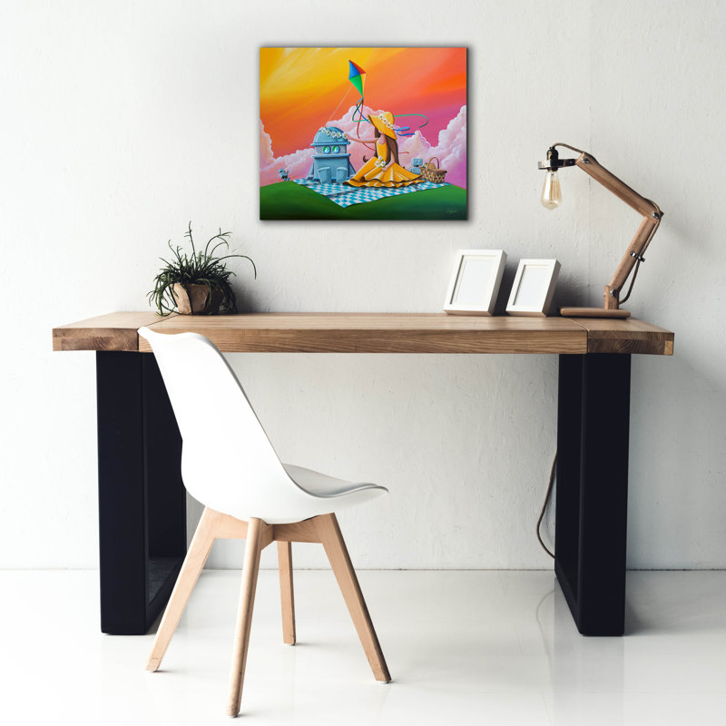 «Lark Manor ™« Beautiful Day For A Picnic »par Cindy Thornton, art mural sur toile, H 20 po x l 24 po