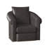 Fauteuil pivotant en cuir véritable de 35 po de large Andre-51384761-51384780