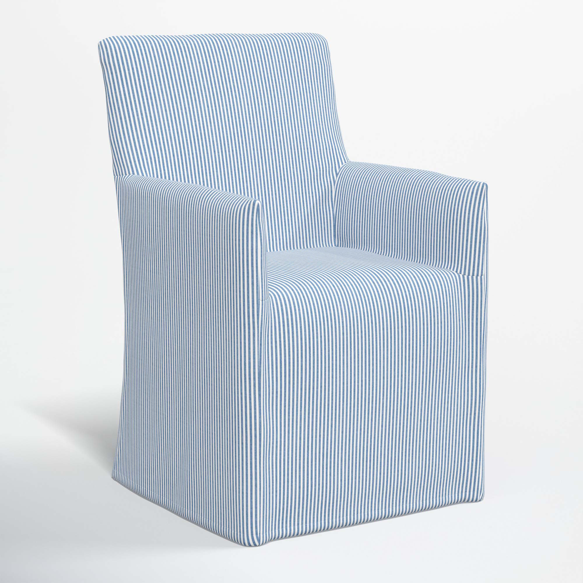Ivanka Dining Chair, Prep Stripe Blue