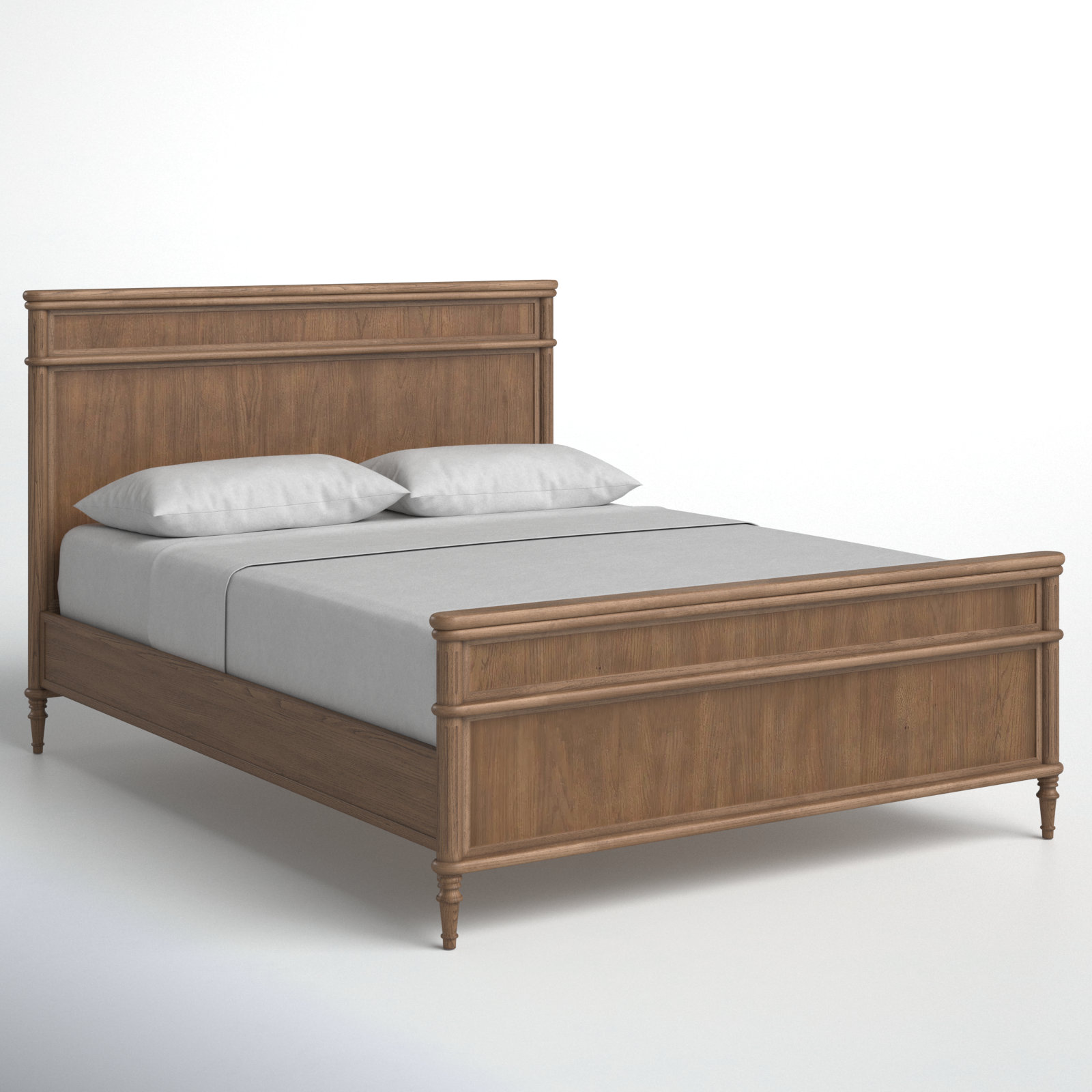 Susie Solid Wood Bed, Queen, Toasted Oak