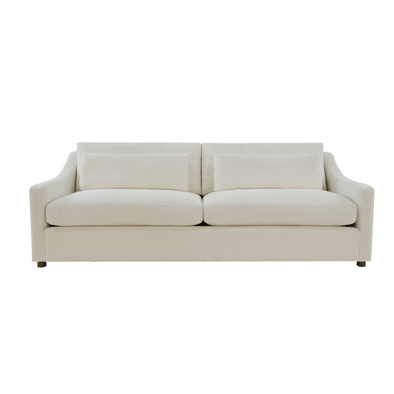 Contemporary Solid Hand-made Hardwood/Polyester Blend Upholstered Sofa