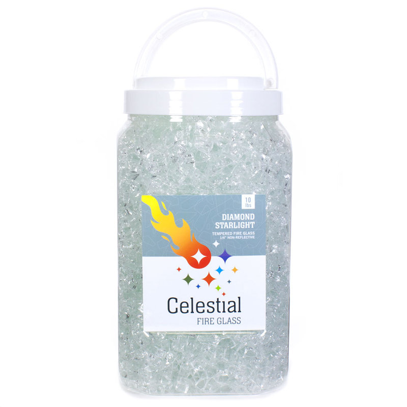 Foyer en verre trempé réfléchissant de 1/4 po d'épaisseur 10 lb, Diamant Starlight Ultra transparent