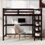 Lit mezzanine avec tablettes de rangement et DEL-501454305-501454306