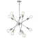 10-Light Sputnik Chandelier Lighting In Chrome Finshed With Adjustable Arms