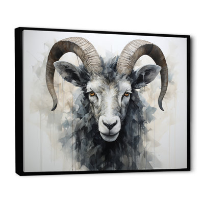 Bélier noir et blanc