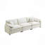 Canapé modulaire, canapé modulaire 3 places Mid-Century avec 2 coussins et 3 coussins décoratifs, tissu en velours côtelé-1852199266