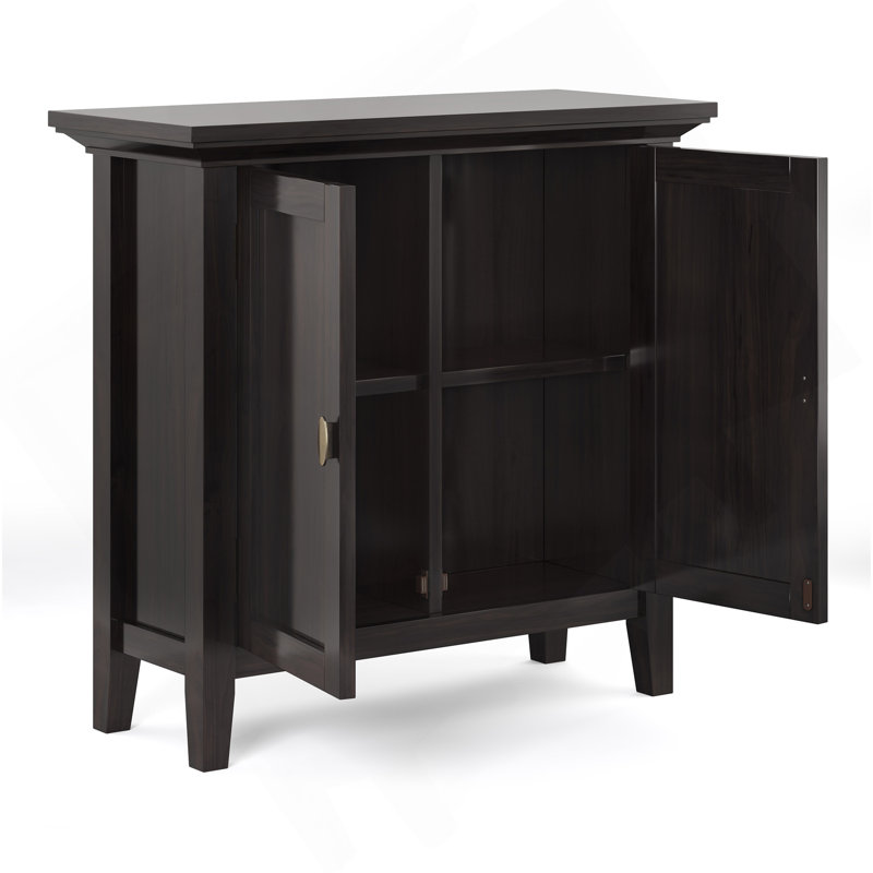 Redmond - Low Storage Cabinet - Hickory, Black