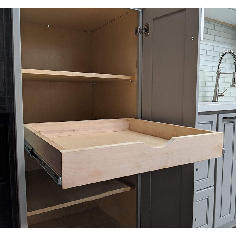Milani Solid + Manufactured Wood Pull Out Drawer, 21" W