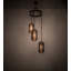 Luminaire suspendu cylindrique à 3 lumières