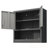 Wall Mounted Metal Storage Cabinet with Locking Door and Opened shelf-1782807148