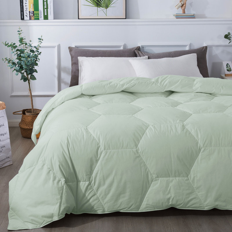 Édredon en duvet synthétique polyester toutes saisons, Très grand, Blanc