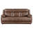 Ellen 2 Piece Sofa And Loveseat Set, Brown Faux Leather