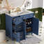 Meuble-lavabo de 36 po avec lavabo en céramique, tiroirs standard et double couche, portes à fermeture en douceur, tablettes réglables, armoire de rangement moderne pour petites et moyennes salles de bain-1869575528