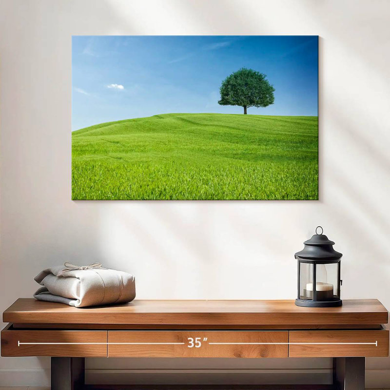 Colline et arbre toscan Alvord, H 16 po x l 24 po