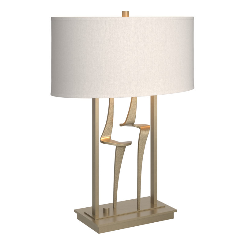 Lampe de table 24,7 po Antasia, Or doux, Lin