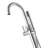 Athena 1-Handle Freestanding Roman Tub Faucet with Hand Shower in Chrome