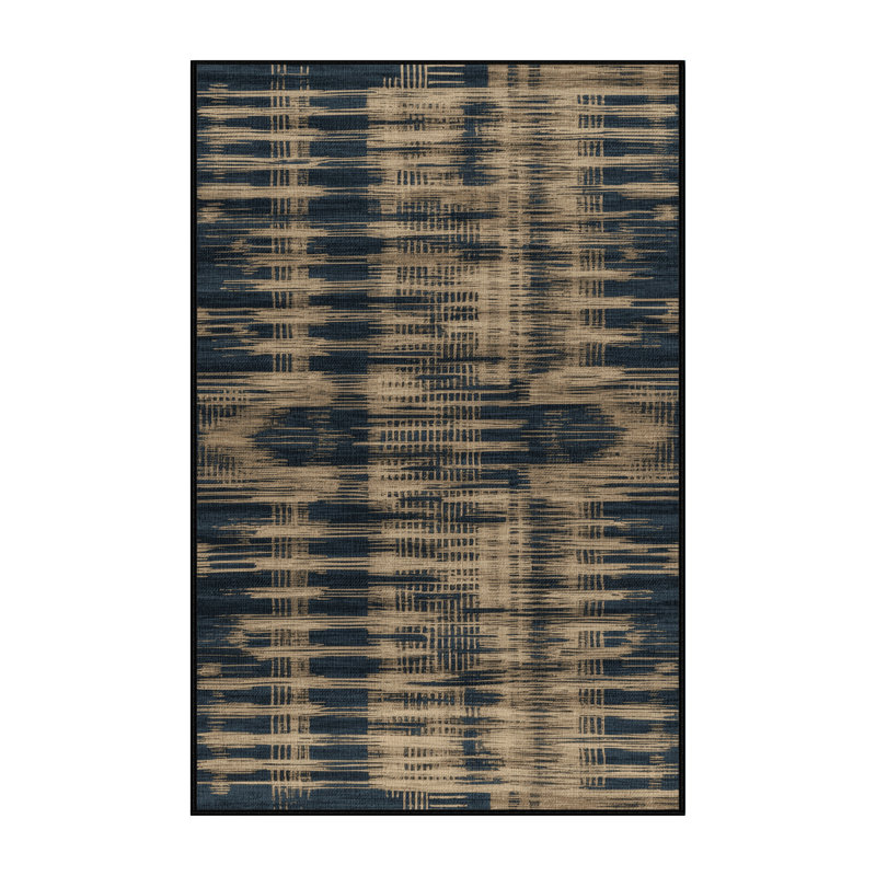  Washable Sound Waves and Frequencies Music Area Rug, Runner 2' x 5'