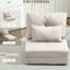 Lit de maison pliant et tapissier: revêtement de chaise en lin beige réglable