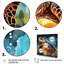 Graceful Yellow and Blue Turtle Swim - Tortue, art mural animal-233681897-233681896