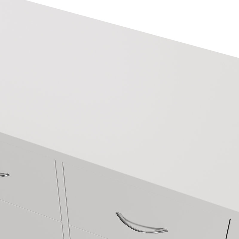 8 Drawer Dresser, White