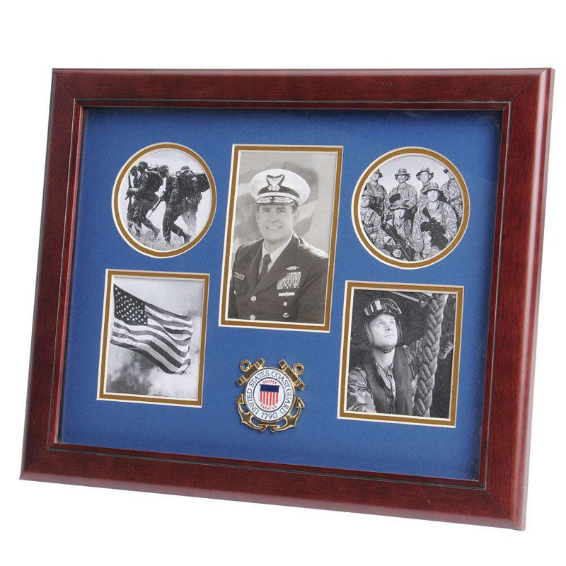 Cadre 5 photos à collage médaillon Shawna, U.S. Coast Guard