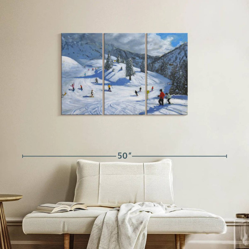 Sireci skiant à Kitzbuhel, H 24 po x l 38 po