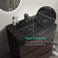 Meuble-lavabo autoportant en noyer avec lavabo-1552927292