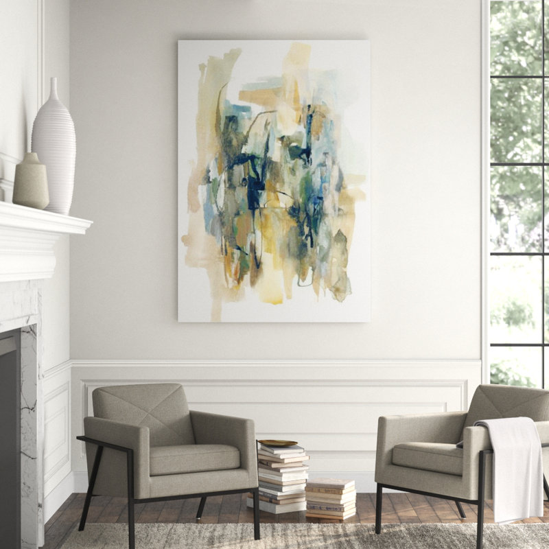Natural Spread II Painting by Sonia Noir, Image Brush Gel, 44" H x 30" W