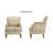 Gray Mix Accent Chair - Birch Legs & Pocket Springs