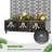 72" H x 35" W x 16" D Outdoor Metal Planter Box with Trellis Decor Raised Garden Bed with Lattice Panel and Wheels for Patio-964391729-964391735