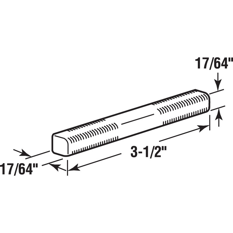 Prime-Line Replacement Spindle, Square Drive System, 17/64 in. x 17/64 in.