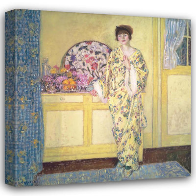 «The Yellow Room» par Frederick Carl Frieseke, reproduction d'art sur toile tendue