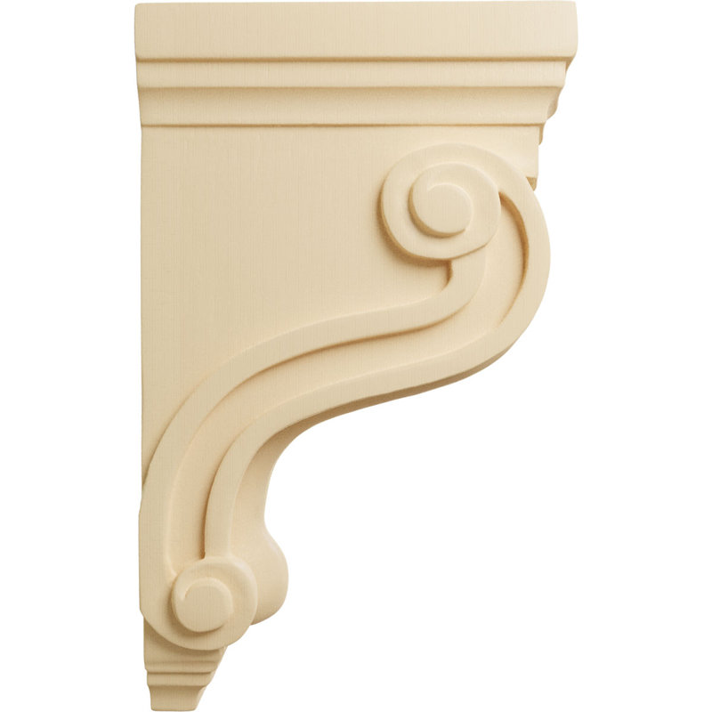 10.5'' H x 3.38'' W x 6.5'' D Wood Bracket / Corbel, Érable
