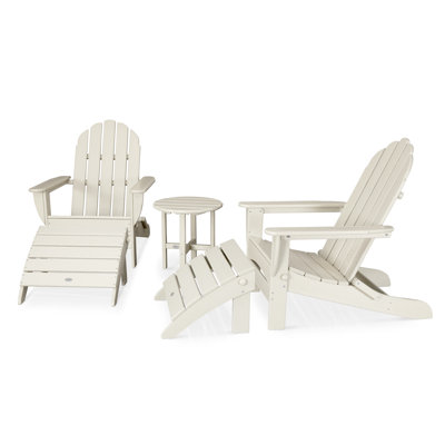 POLYWOOD Classic Oversized Adirondack 5-Piece Casual Set