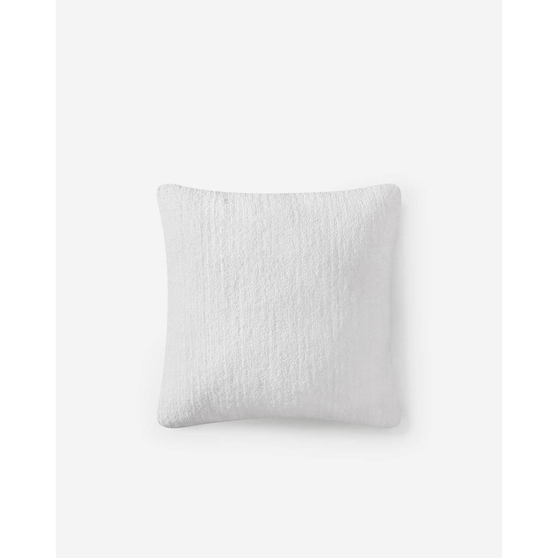 Snug Throw Pillow, Clear White, 20" H x 20" W