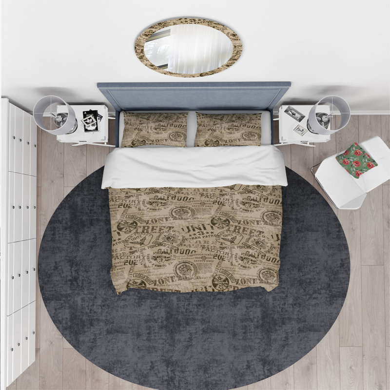 Ensemble de housse de couette designarts de style militaire rétro americana