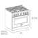 ZLINE 36 in. Select Dual Fuel Satin Steel Range w/ 6 Burners & Convection Oven