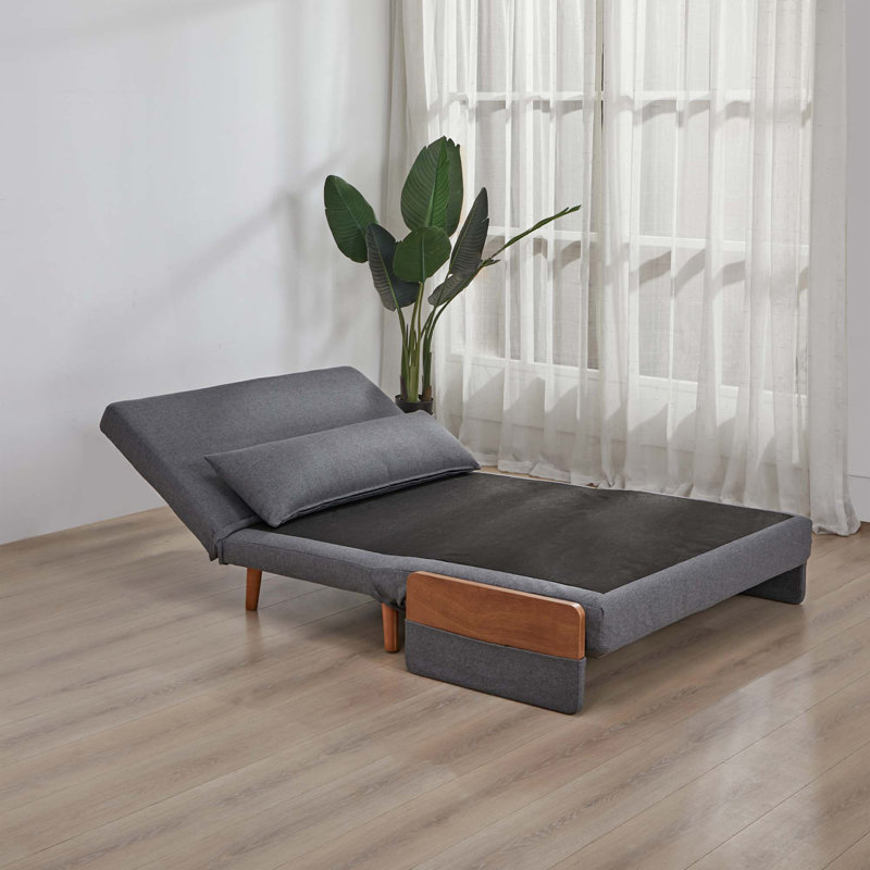 Canapé-lit convertible Trio Loveseat, Gris