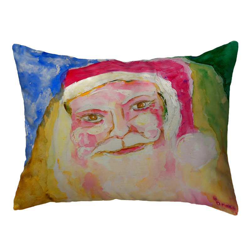  Housse de coussin d'extérieur rectangulaire Santa Face