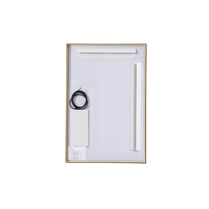Miroir Piche, 27 po x 40 po, Laiton