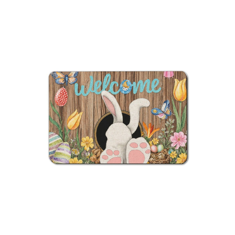 Welcome Easter Bunny Bath Mat, 36 x 24 inch