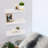 Sorbus 16" Long Floating Shelves with Invisible Mounting Set of 2 - White-129713513