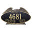 Eagle 2-Line Wall Address Plaque-630309476-630309480