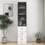 Armoire de rangement polyvalente et spacieuse avec tablettes réglables et tiroirs coulissants lisses, idéale pour organiser n'importe quelle pièce de votre maison