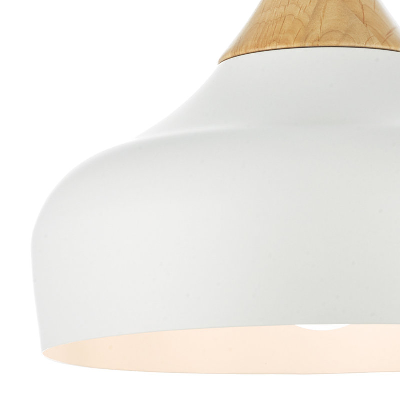 Nataly 1 - Light Dome Pendant, White