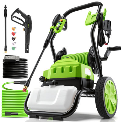 4800 PSI Pressure Washer Electric Power Washer, 1800W 2.8GPM High Pressure Washer, Professional Washer Cleaner with 5 Nozzles,3L Soap Bottle, Best for Cleaning Cars,Driveways,Patios
