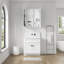 Pharmacie pour salle de bain avec miroir à bords biseautés 30 po x l 26 po-106342859