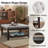 33.5" Wide Tufted Square Cocktail Ottoman With Free Tray-652042902
