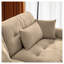 Chaise longue sans accoudoirs en velours avec coussin décoratif Milano-1930506792