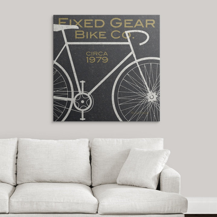 Publicité rétro Raison, H 35 po x l 35 po x P 1,5 po, Toile